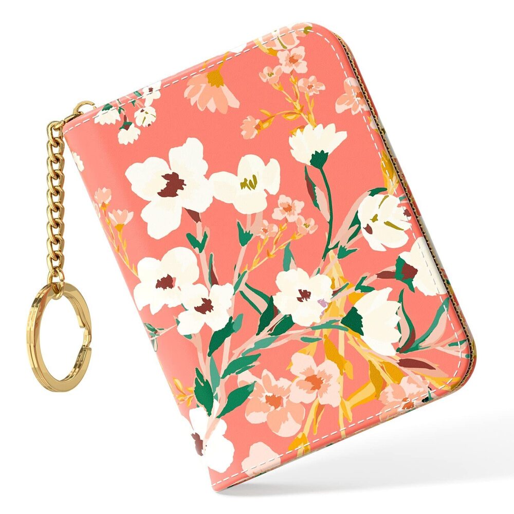 4210 Credit Card Holder, Small RFID Card Wallet , Slim Leather Card Holder
